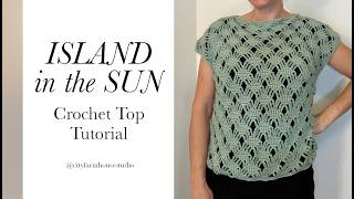 Crochet a Designer Summer Top Using ONLY 2 Squares! (Island in the Sun Pattern)