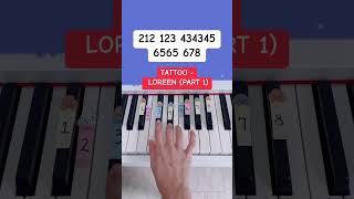 Tattoo - Loreen (Part 1) (Easy Piano Tutorial) #pianobeginner  #pianotutorial #pianolession