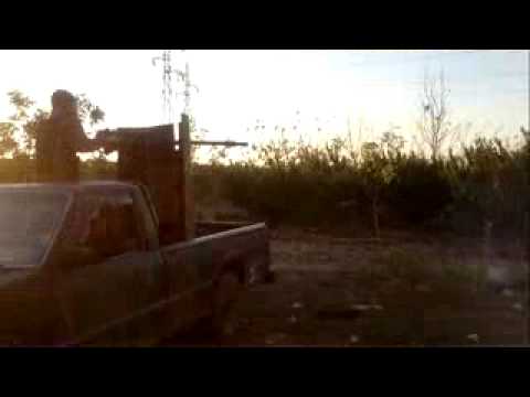 استهداف حاجز التابلين في ريف درعا برشاش الدوشكا من قبل كتيبة سند حوران