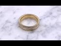 video - Millegrained Mokume Wedding Band