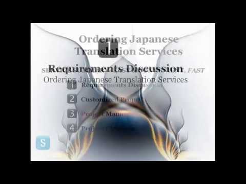 Ordering Japanese Translation Service