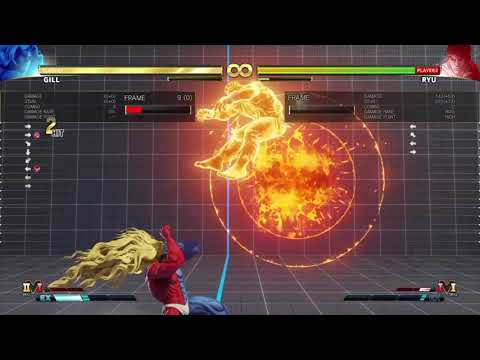 SFV Gill #9  anti-air combo 271dmg/374stn