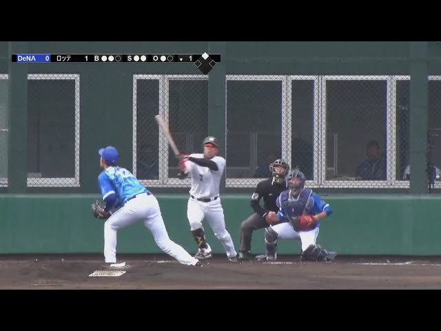 【ファーム】1軍合流へ準備万端!! マリーンズ・角中のタイムリーヒット!! 2018/3/18 M-DB(ファーム)