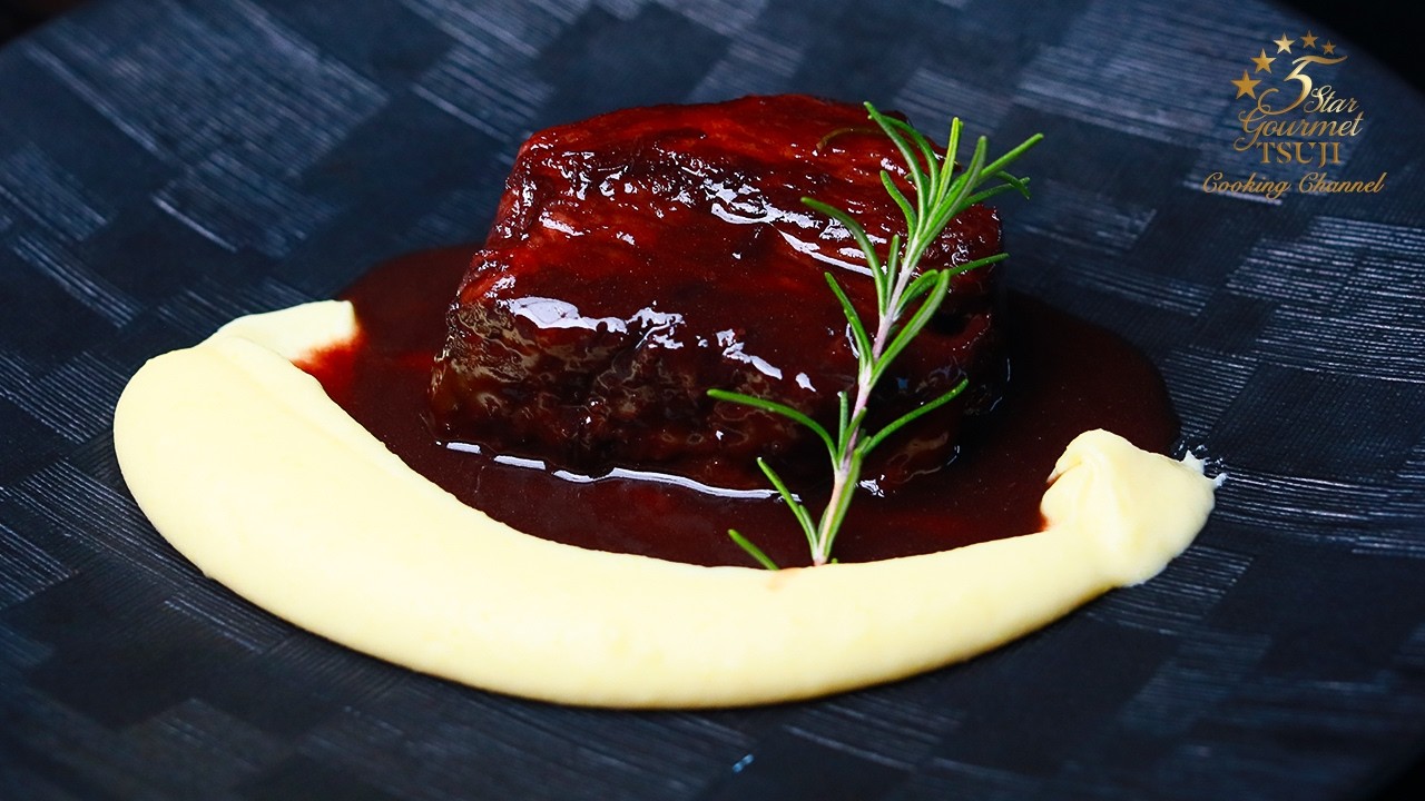 豚バラの赤ワイン煮込みの作り方・プロが教えるレシピ【フランス料理・肉料理】