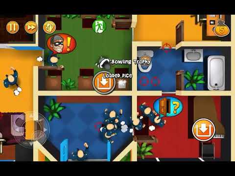 Robbery Bob Chapter 1 Last level Completed with 3 stars Gameplay Walkthrough