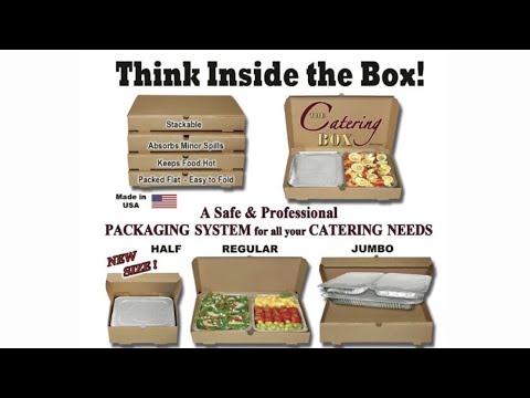 Catering Box, Side Box, Perforated Lid, 25 count