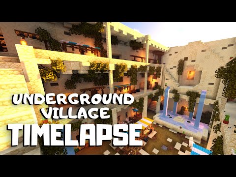 thewalkingwhale - Minecraft: Underground Desert Village (Minecraft Timelapse)