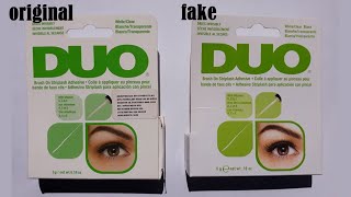 Pegamento DUO Copia vs. Original | Duo sin látex el mejor adhesivo para pestañas en tira
