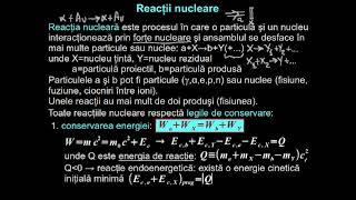 Reacţii nucleare. Legi de conservare.