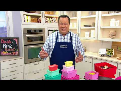 Tupperware KeepTabs 5-Piece Food Storage Container Set...