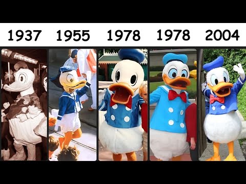 Donald Duck Evolution In Disney Parks Explained (1934-2026)