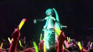 concert with computer generated hologram lead singer