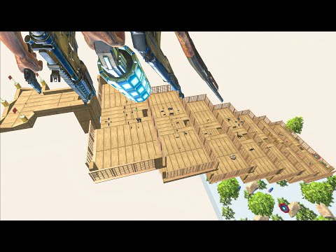 FREE FALL DEATH RUN FPS WITH ALL WEAPONS-Animal Revolt Battle Simulator