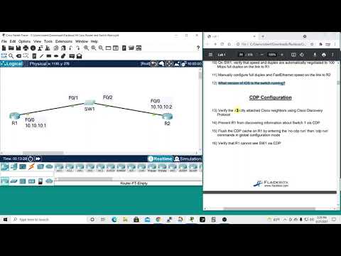 CCNA Lab: Flackbox Lab 5 – Cisco Router and Switch Basics