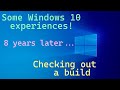 Some Of My Windows 10 Experiences