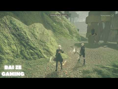 Nier Automata Walkthrough Part 9 - Training with Father Servo! The Coolest Priest You'll See!