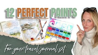 My Travel palette - 12 PERFECT colors to bring on your next trip #traveljournal #pleinairpainting