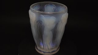 Rene Lalique Opalescent Glass Danaides Vase