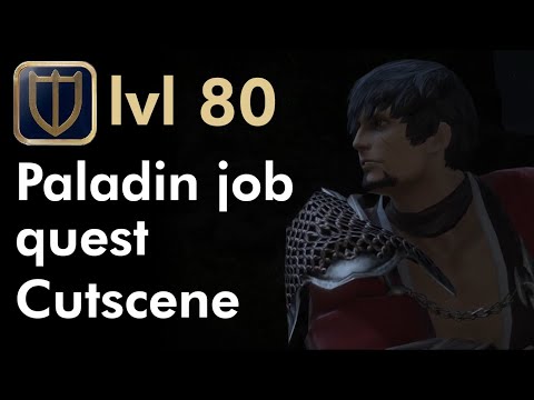 Final Fantasy XIV - lvl 80 Paladin Job Quest Cutscene (Final Aldis fight)