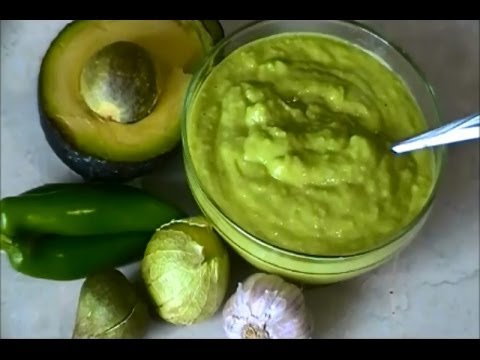 Salsa de aguacate con tomates.-RecetasdeLuzMa