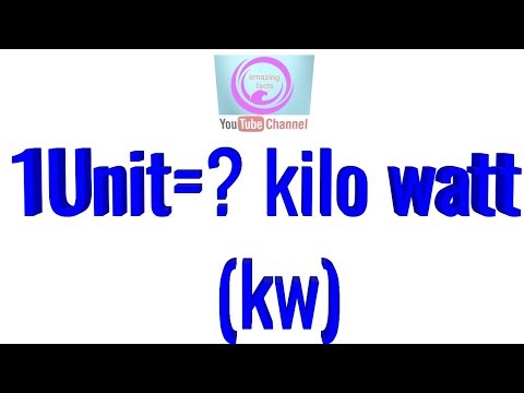 1unit me kitne kilowatt(kw) #kilowatt Video