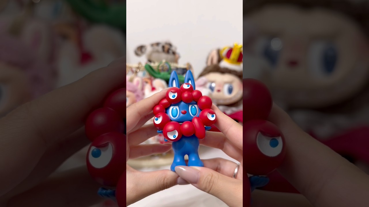 入手困難⁉️ミャクミャク✖︎ラブブのコラボ商品❤️💙#万博#ミャクミャク#ラブブ#labubu#開封動画