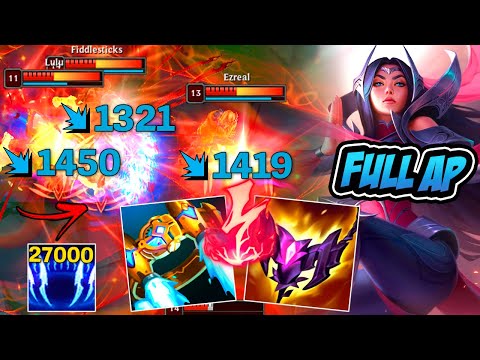 IRELIA MAS FULL AP COM DANO ABSURDO NA ULT *muito forte* - LEAGUE OF LEGENDS