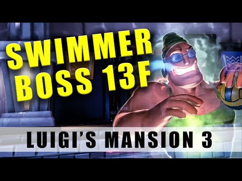 Luigi's Mansion 3 Swimmer Ghost boss - How to beat the Floor 13 water polo swimming pool boss