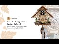 Wood Chopper Dancers Water Wheel Battery Chalet Cuckoo Clock 34cm By Engstler