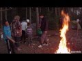 Пионерский костёр на реке Лух 