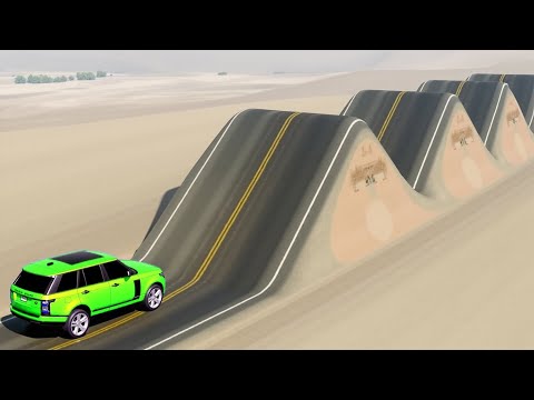 Cars vs Switchback Road Challenge in BeamNG Drive!