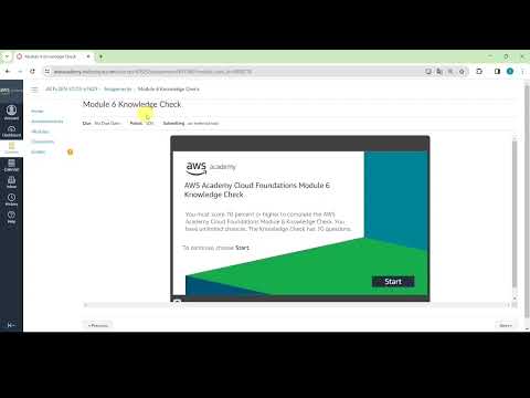 Module 6 Knowledge Check | AWS Compute | AWS Academy | AWS cloud foundations| Amazon AWS