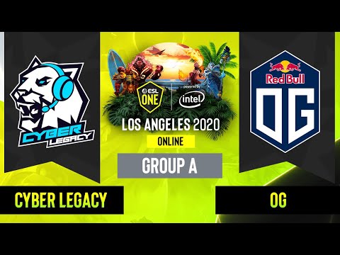 Dota2 - Cyber Legacy vs. OG - Game 1 - Group A - EU/CIS - ESL One Los Angeles