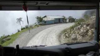 Skilled truck driver - driving on the edge!