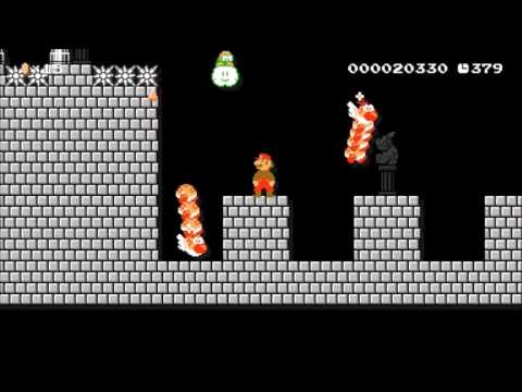 Super Mario Maker - MA:8-3:Lakitu's spiny castle