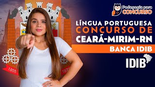 Língua Portuguesa - Concurso de Ceará-Mirim - RN - Banca IDIB | Pedagogia para Concurso