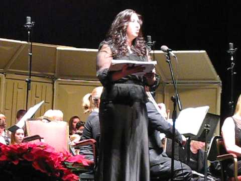 Karla Rivera Bucklew Singing in Handel's Messiah