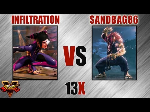 SFV - Infiltration [Juri] VS SandBag86 [Akuma]