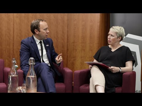Matt Hancock and Suzie Bailey in conversation at the Ninth annual leadership summit | The King's Fund