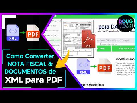 Vídeo: Nota fiscal XML em PDF: como converter e imprimir