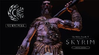 Skyrim СУПЕР ЛЕГЕНДАРНАЯ, ВЫЖИВАНИЕ, ПРОЗРАЧНЫЙ HUD #107 Посох снов и...