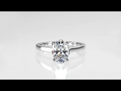 SR1043 Oval Cut Diamond Solitaire Engagement Ring