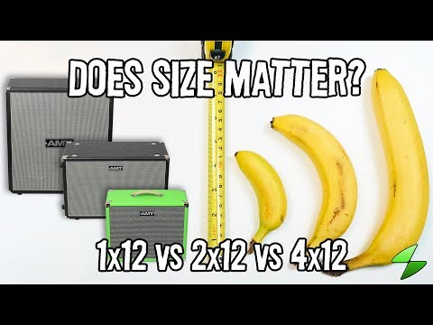 Does size matter? 1x12 vs 2x12 vs 4x12 guitar cabinet shootout