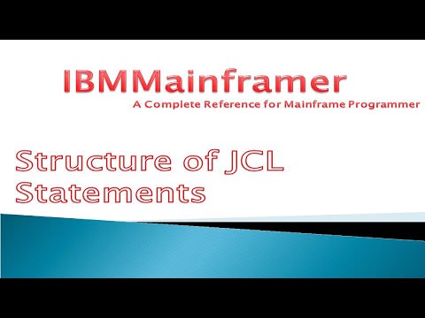 JCL Tutorial - Structure of JCL Statements | JOB, EXEC, DD Statements | Mainframe JCL Tutorial