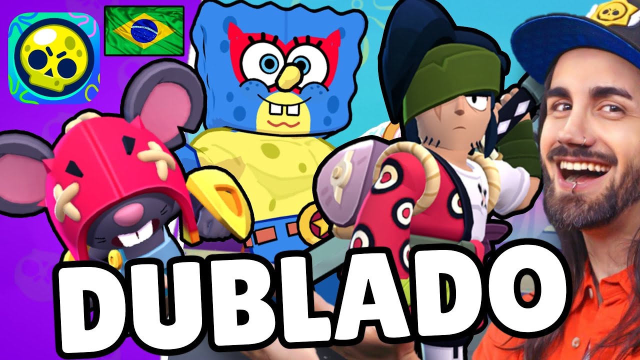 NOVO BRAWL TALK  DUBLADO em PORTUGUÊS - BRASIL! BOB ESPONJA CHEGOU NO BRAWL!