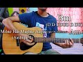 Milne Hai Mujhse Aayi | Aashiqui 2 | Guitar Chords Lesson+Cover, Strumming Pattern, Progressions...