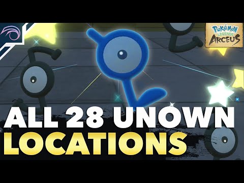 HOW TO GET ALL 28 UNOWN in Pokemon Legends Arceus | ALL 28 Unown Locations