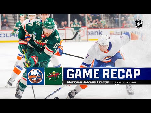 Islanders @ Wild 1/15 | NHL Highlights 2024