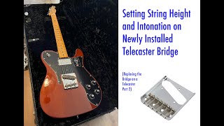 Video thumbnail for Set String Height & Intonation on a 6 Saddle Tele Bridge #fender #fendertele #fendertelecaster by Guitar Collector Guy