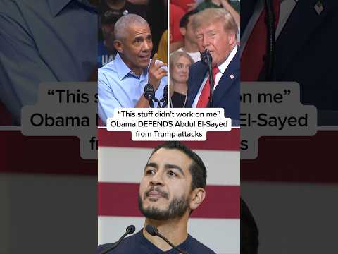 'This stuff didn't work on me': Obama DEFENDS Abdul El-Sayed from Trump attacks